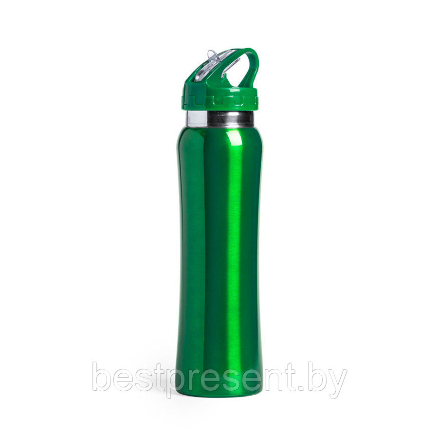 Бутылка для воды SMALY с трубочкой, 800 мл, нержавеющая сталь - фото 1 - id-p222304786
