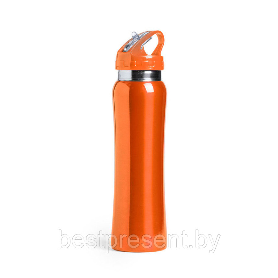 Бутылка для воды SMALY с трубочкой, 800 мл, нержавеющая сталь - фото 1 - id-p222304788