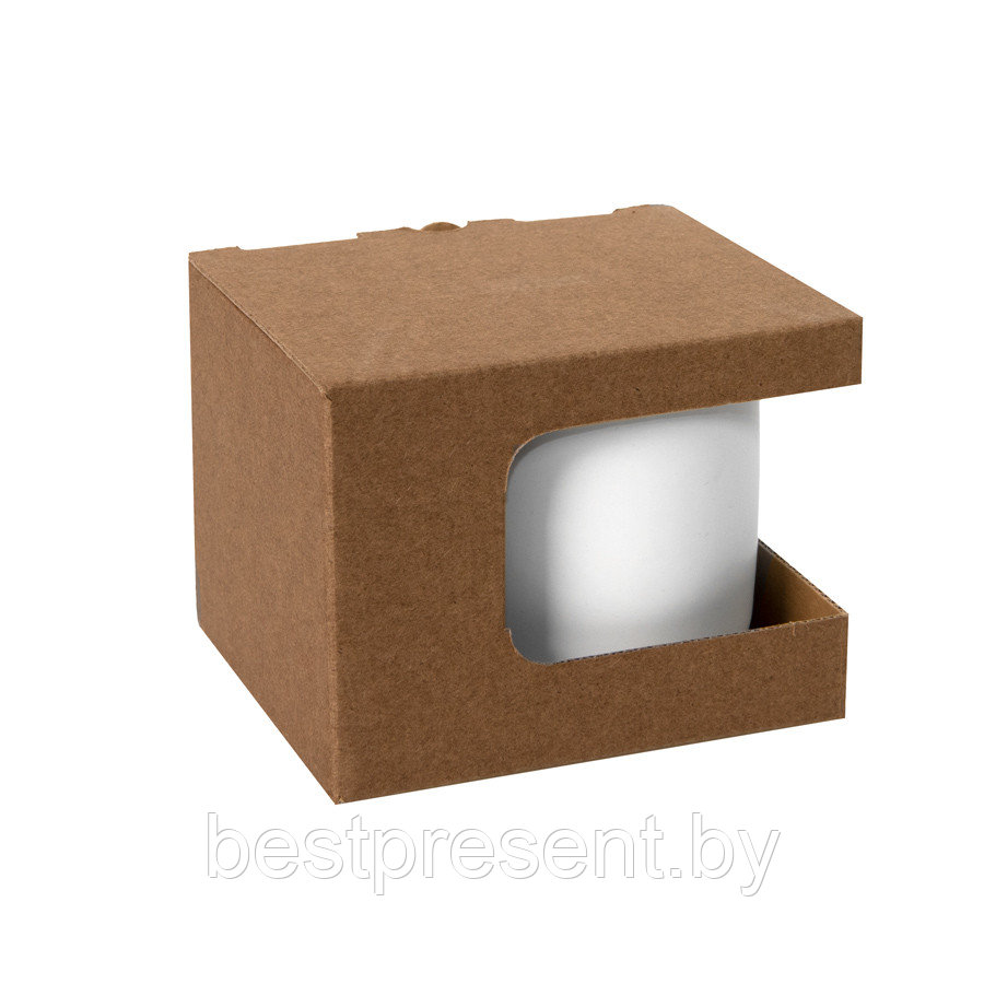 Коробка для кружек 23504, 26701, размер 12,3х10,0х9,2 см, микрогофрокартон - фото 1 - id-p222305972