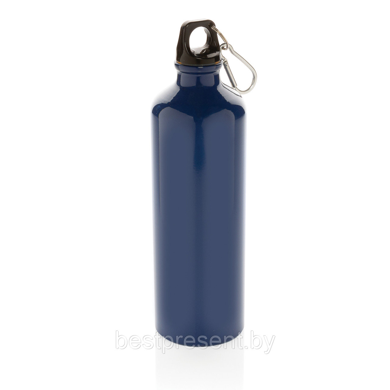 Алюминиевая бутылка для воды XL с карабином - фото 1 - id-p222307282