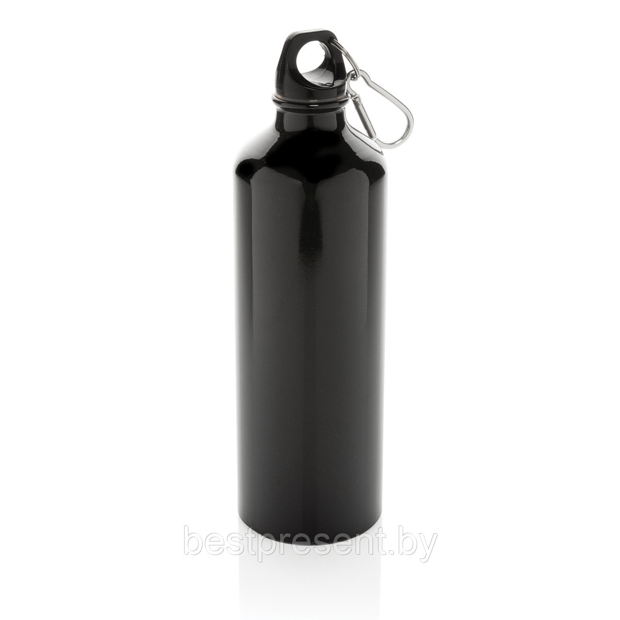 Алюминиевая бутылка для воды XL с карабином - фото 1 - id-p222307285