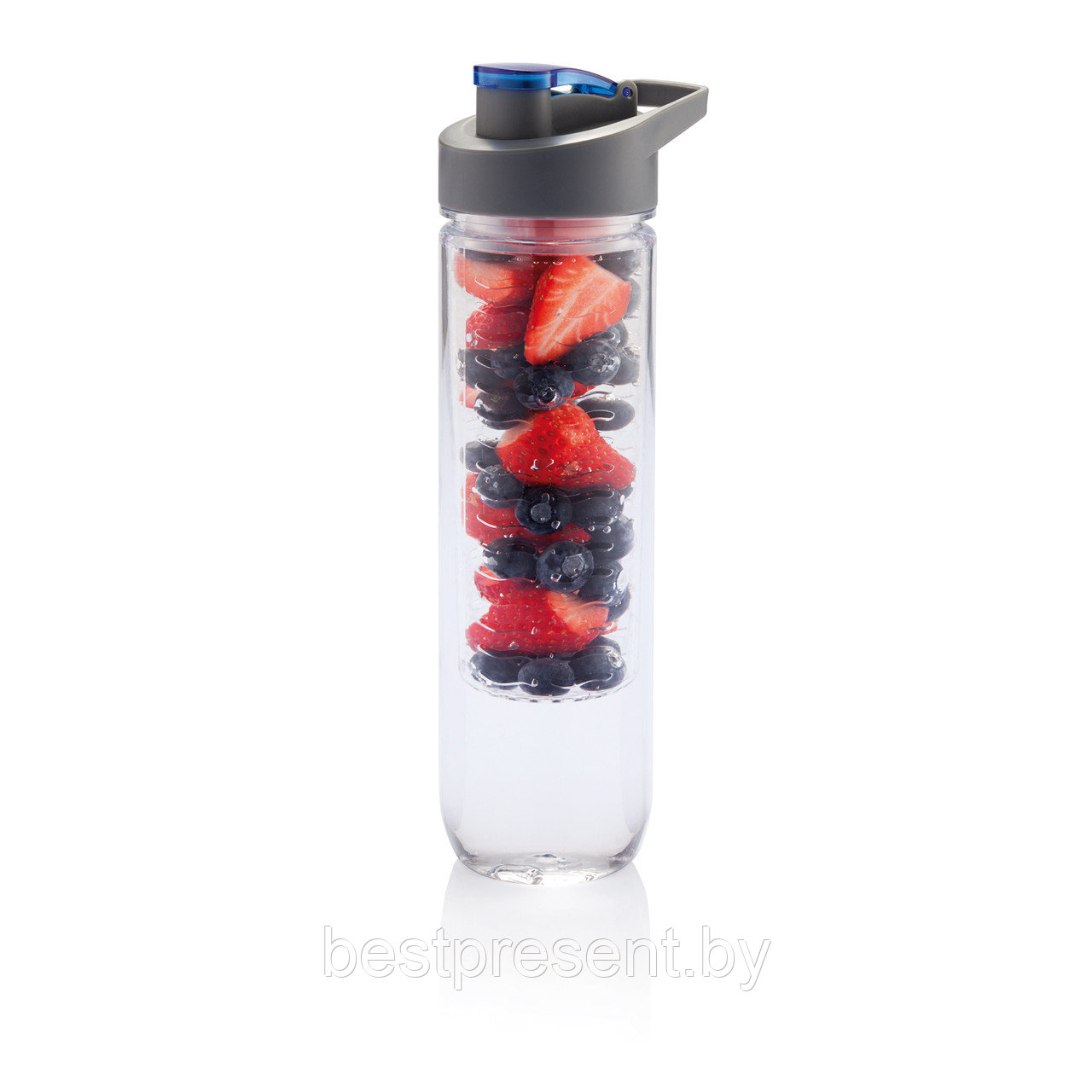 Бутылка для воды Tritan с контейнером для фруктов, 800 мл - фото 1 - id-p222306483