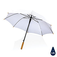 Автоматический зонт-трость с бамбуковой рукояткой Impact из RPET AWARE , d103 см