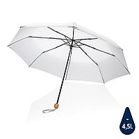 Компактный зонт Impact из RPET AWARE с бамбуковой рукояткой, d96 см