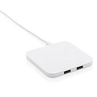 Док-станция Square для беспроводной зарядки 10 Вт с USB-портами