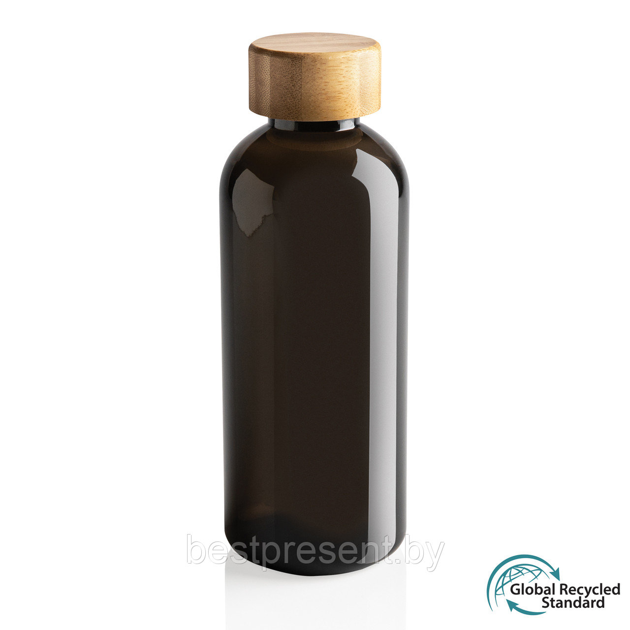 Бутылка для воды из rPET (стандарт GRS) с крышкой из бамбука FSC® - фото 1 - id-p222307908