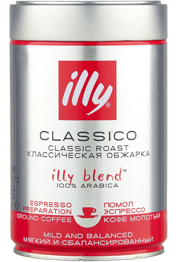 Кофе Illy Espresso Classico 250г. молотый в метал. банке - фото 1 - id-p222311136