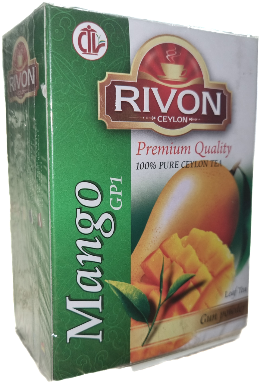 Чай Rivon Mango 100г. зеленый листовой с ароматом манго - фото 1 - id-p222311146