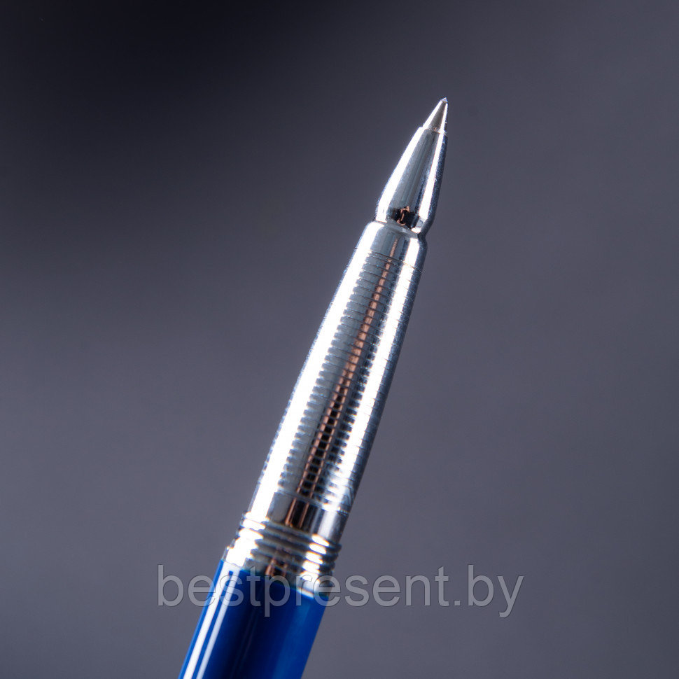 Набор "Eternity" синий/серебристый: ручка шариковая автоматическая и роллер - фото 5 - id-p222312675