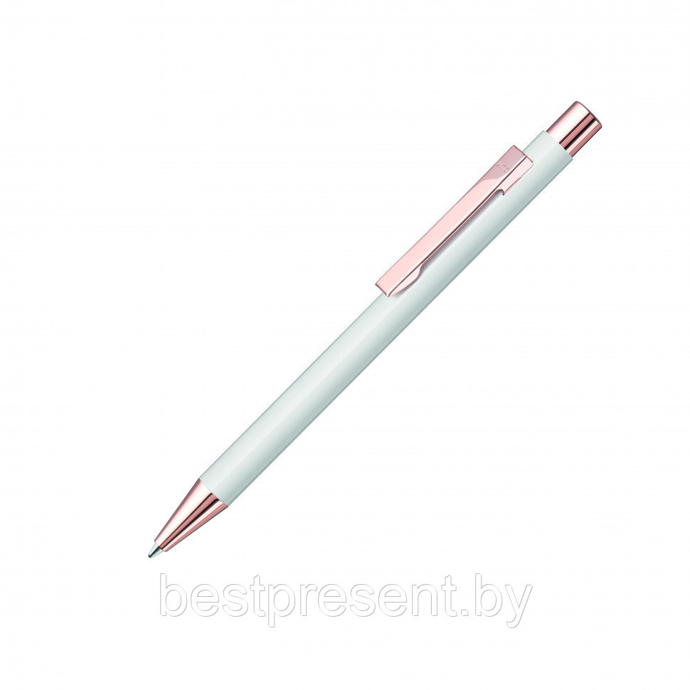 Ручка шариковая автоматическая "Straight Ro Go" белый/золотистый - фото 1 - id-p222312699