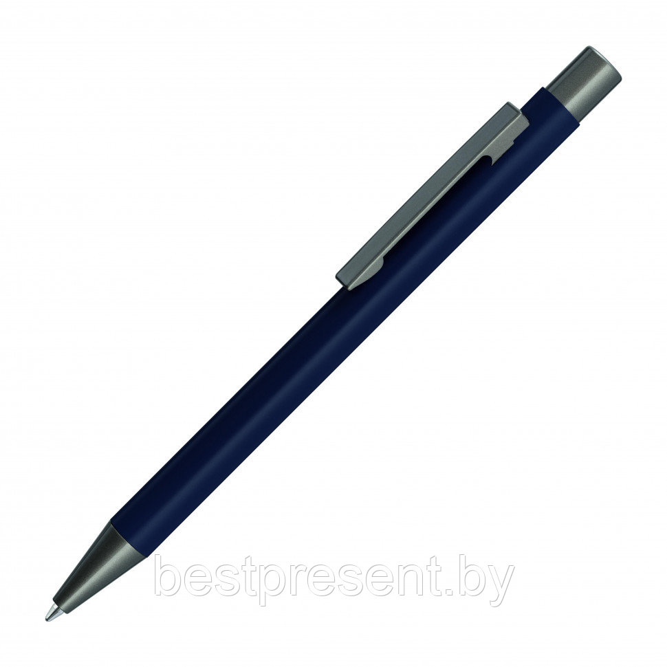 Ручка шариковая автоматическая "Straight M" синий/антрацит - фото 1 - id-p222312701