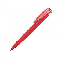 Ручка шариковая автоматическая "Trinity K Transparent Gum" софт-тач, красный