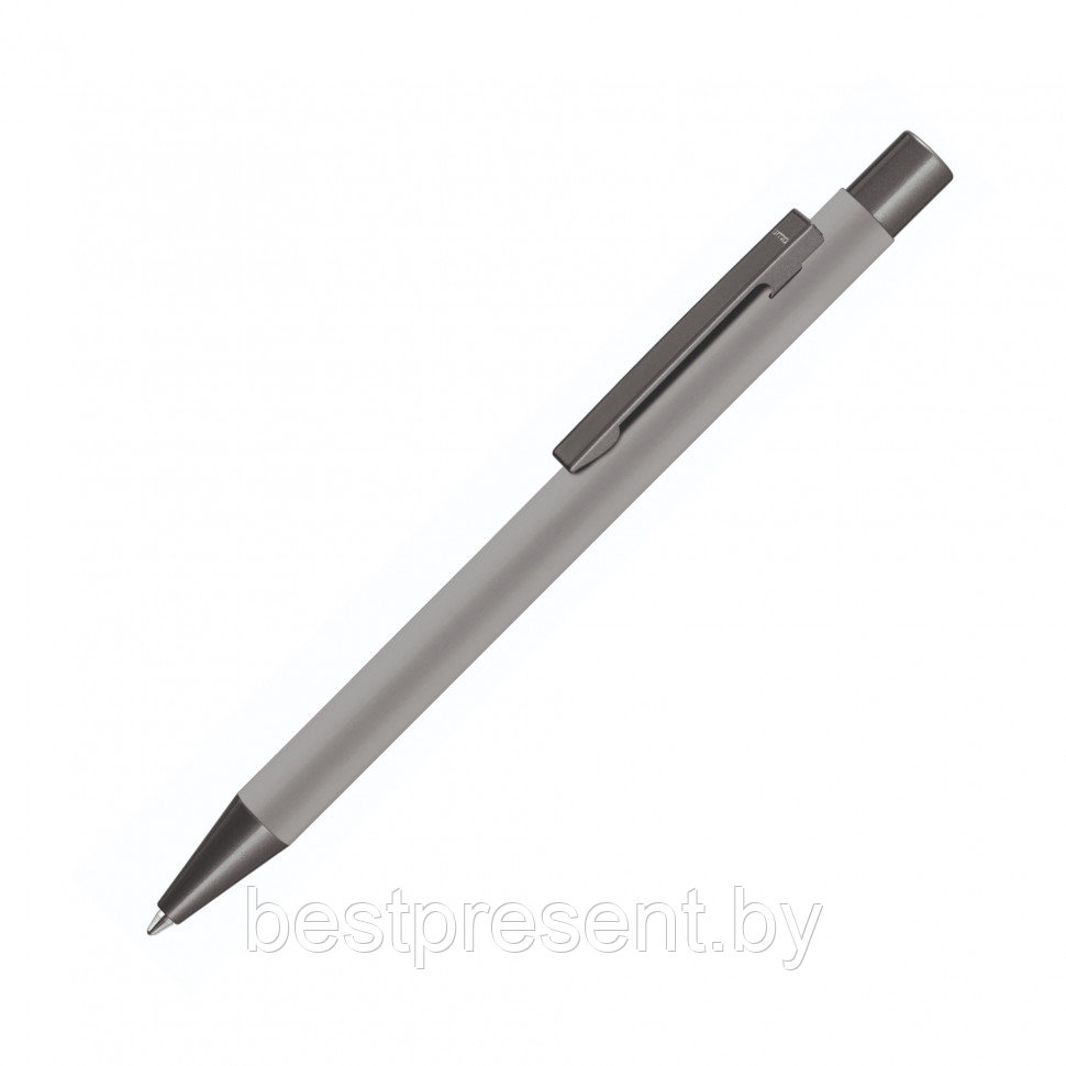 Ручка шариковая автоматическая "Ellipse Gum" серый - фото 1 - id-p222312720