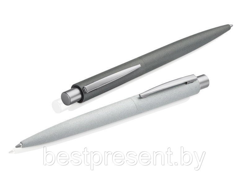 Ручка шариковая автоматическая "Lumos Stone" темно-серый/серебристый - фото 2 - id-p222312724
