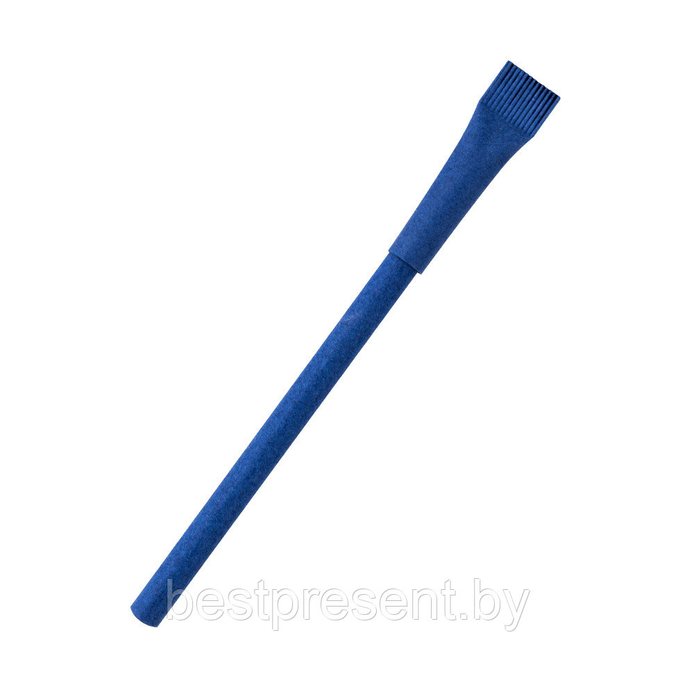 Ручка картонная Greta с колпачком, синий - фото 1 - id-p222312920