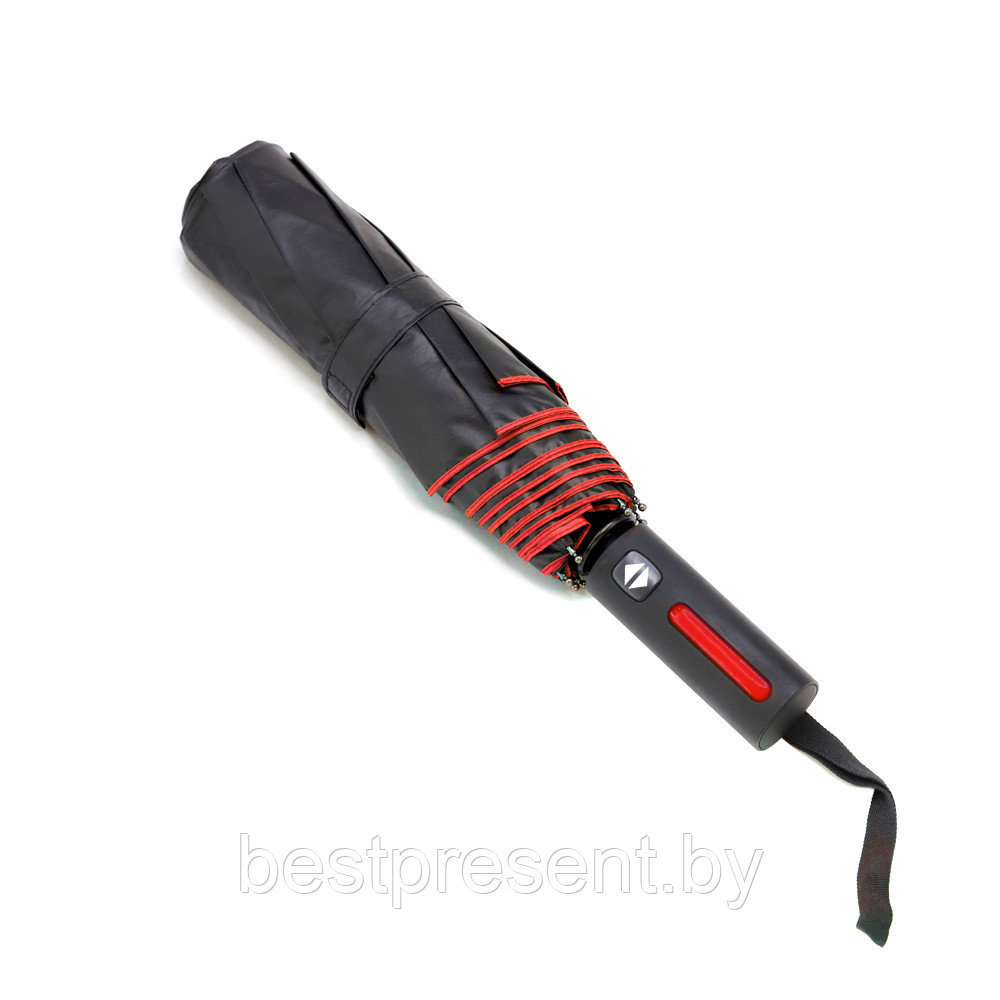 Автоматический противоштормовой складной зонт Sherp, красный - фото 1 - id-p222314115