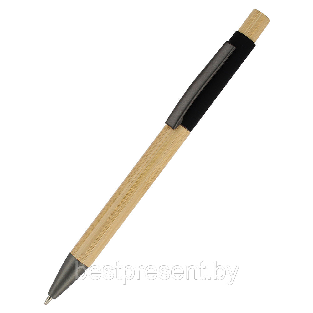 Ручка"Авалон" с корпусом из бамбука, черный - фото 1 - id-p222317283