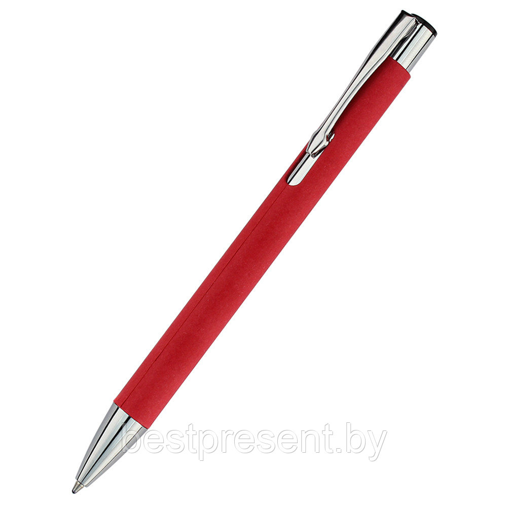 Ручка"Ньюлина" с корпусом из бумаги, красный - фото 1 - id-p222317287