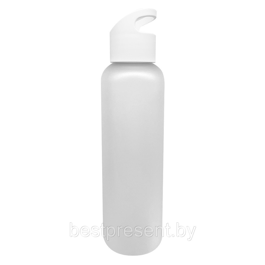 Бутылка пластиковая для воды Sportes (матовая), белая - фото 1 - id-p222317499