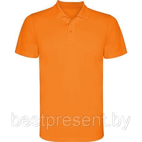 Футболка поло MONZHA мужская, флуоресцентный оранжевый - фото 1 - id-p222314704