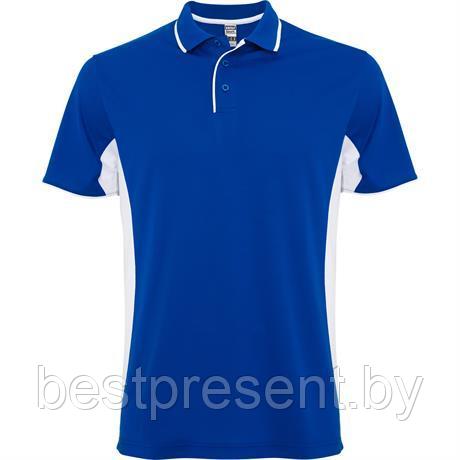 Спортивная футболка поло MONTMELO мужская, королевский синий/белый - фото 1 - id-p222314751