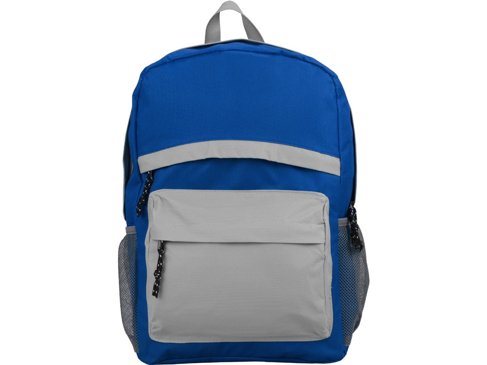 Рюкзак Универсальный (синяя спинка, синие лямки), синий/серый - фото 4 - id-p222318119