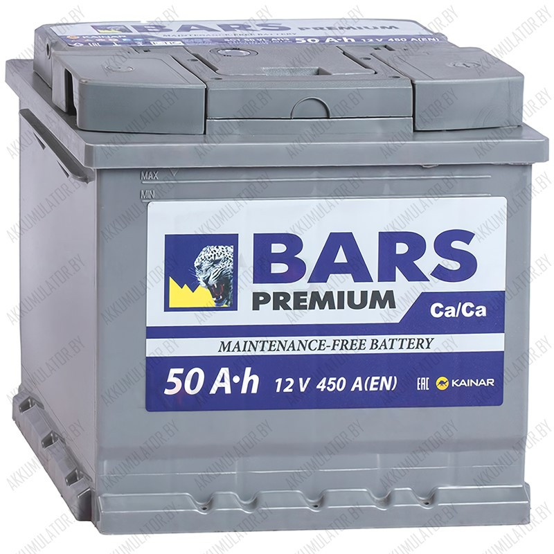 Аккумулятор Bars Premium / 50Ah / 450А