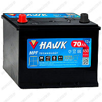 Аккумулятор HAWK Asia / 70Ah / 650А / Прямая полярность