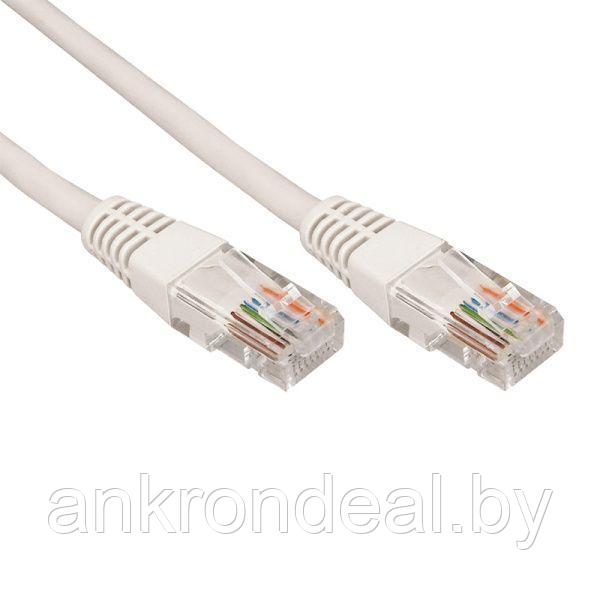 Шнур коммутационный, патч-корд U/UTP RJ45-RJ45, CAT 5e, PVC серый, 7м REXANT