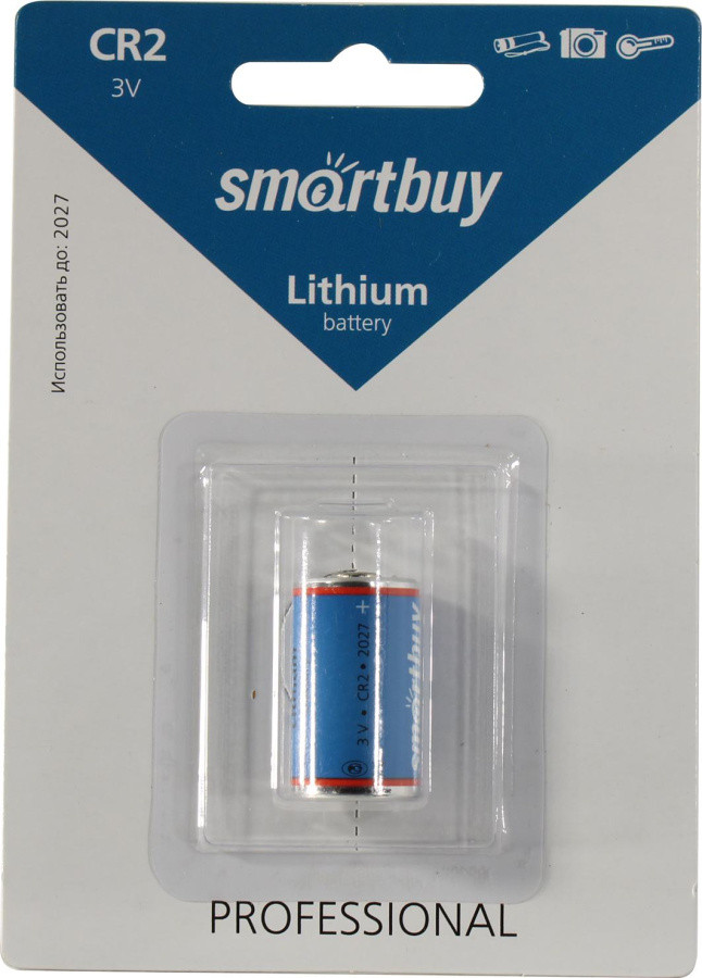 Элемент питания Smartbuy SBBL-2-1B (Li CR2 3V) заменяет DLCR2 и 1CR2 - фото 1 - id-p222319312