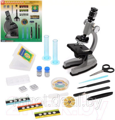 Микроскоп оптический Наша игрушка Юный натуралист / GMPZ-C1200 - фото 2 - id-p222320206