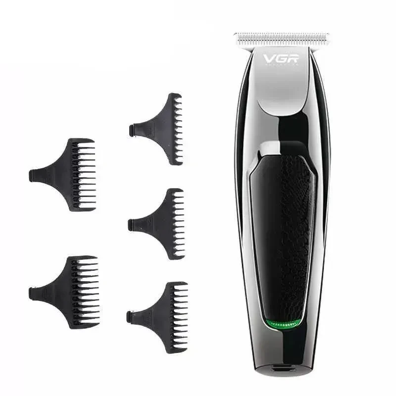 Машинка для стрижки волос, триммер для бороды и усов - VGR V-030, аккумулятор, 5 насадок