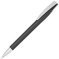 Ручка шариковая, автоматическая, пластик, металл, серый/серебро, Cobra