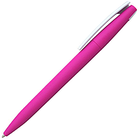 Ручка шариковая, пластик, софт тач, розовый/белый, Z-PEN