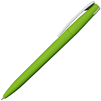 Ручка шариковая, пластик, софт тач, зеленый/белый, Z-PEN