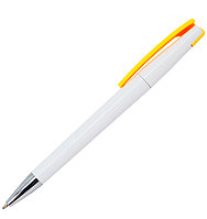 Ручка шариковая, пластик, белый/желтый, Z-PEN