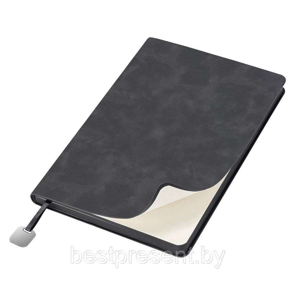 Ежедневник Flexy Luba А5, темно-серый, недатированный, в гибкой обложке - фото 1 - id-p222325634