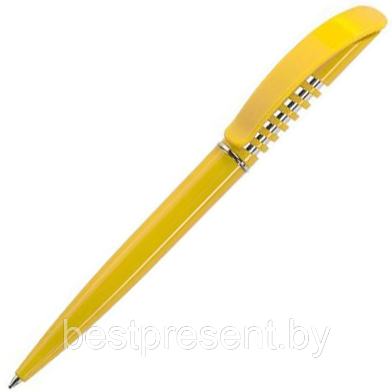Ручка шариковая, пластик, желтый/серебро, WINNER - фото 1 - id-p222323813
