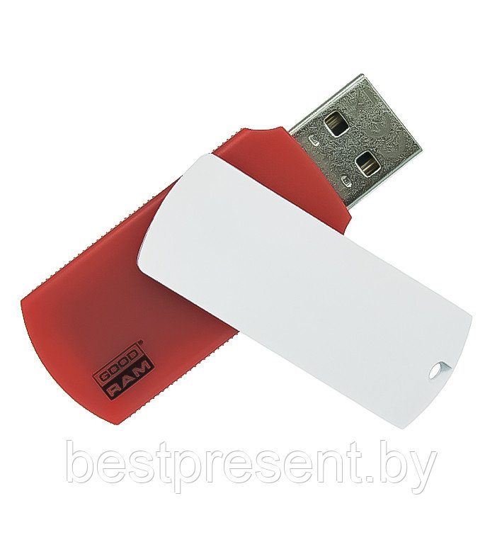 Флеш накопитель USB 2.0 Goodram Colour 8GB, пластик, красный/белый - фото 1 - id-p222324684