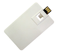 Флеш накопитель USB 2.0 в виде кредитной карты 8GB, пластик, белый