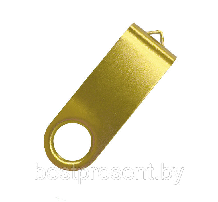 Скоба для флеш накопителя Twister, металл, золотистый - фото 1 - id-p222324720