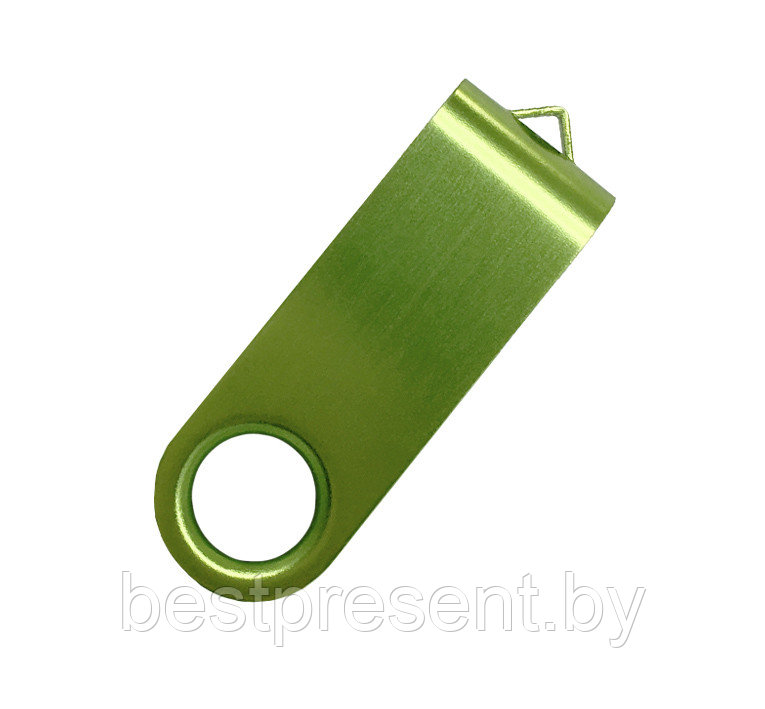 Скоба для флеш накопителя Twister, металл, светло-зеленый - фото 1 - id-p222324721