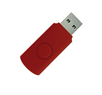 Корпус для флеш накопителя Twister 8GB, пластик Софт Тач, красный