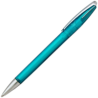 Ручка шариковая, автоматическая, пластик, прозрачный, металл, бирюзовый/серебро, Cobra Ic MMs