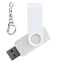 Флеш накопитель USB 3.0 Twister 32GB, пластик Софт Тач/металл, белый/белый