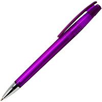 Ручка шариковая, пластик, фрост, фиолетовый/серебро, Z-PEN