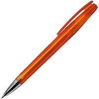 Ручка шариковая, пластик, фрост, оранжевый/серебро, Z-PEN