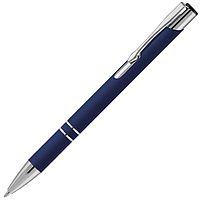 Ручка шариковая, COSMO HEAVY, Софт-Тач металл, синий/серебро