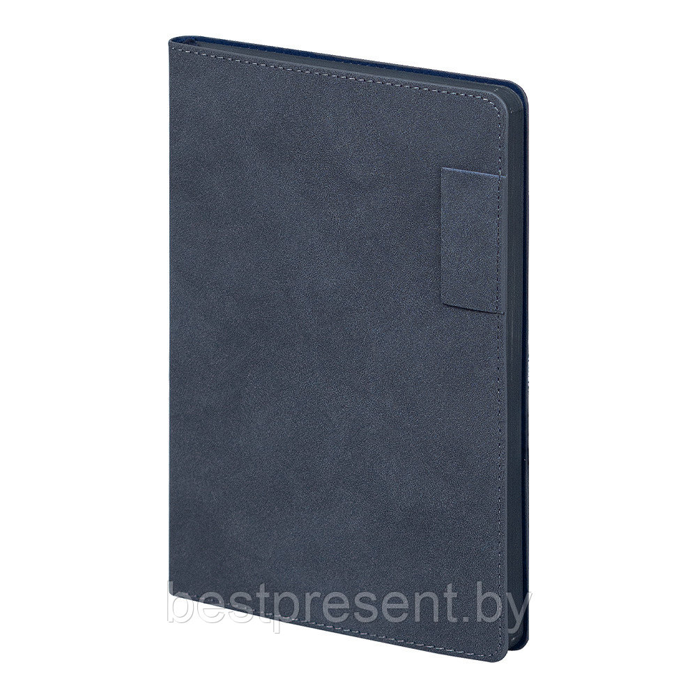 Ежедневник Flexy Tenero Suede A5, синий, недатированный, в гибкой обложке с петлей для ручки - фото 1 - id-p222324940