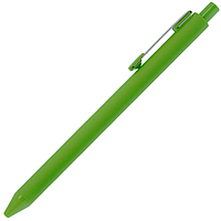 Ручка шариковая, пластик, софт тач, зеленый/серебро, INFINITY